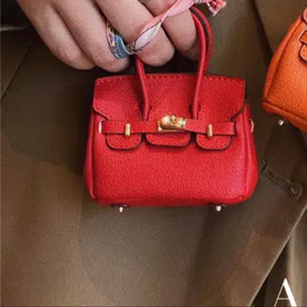 Super cute key fob mini purse charm